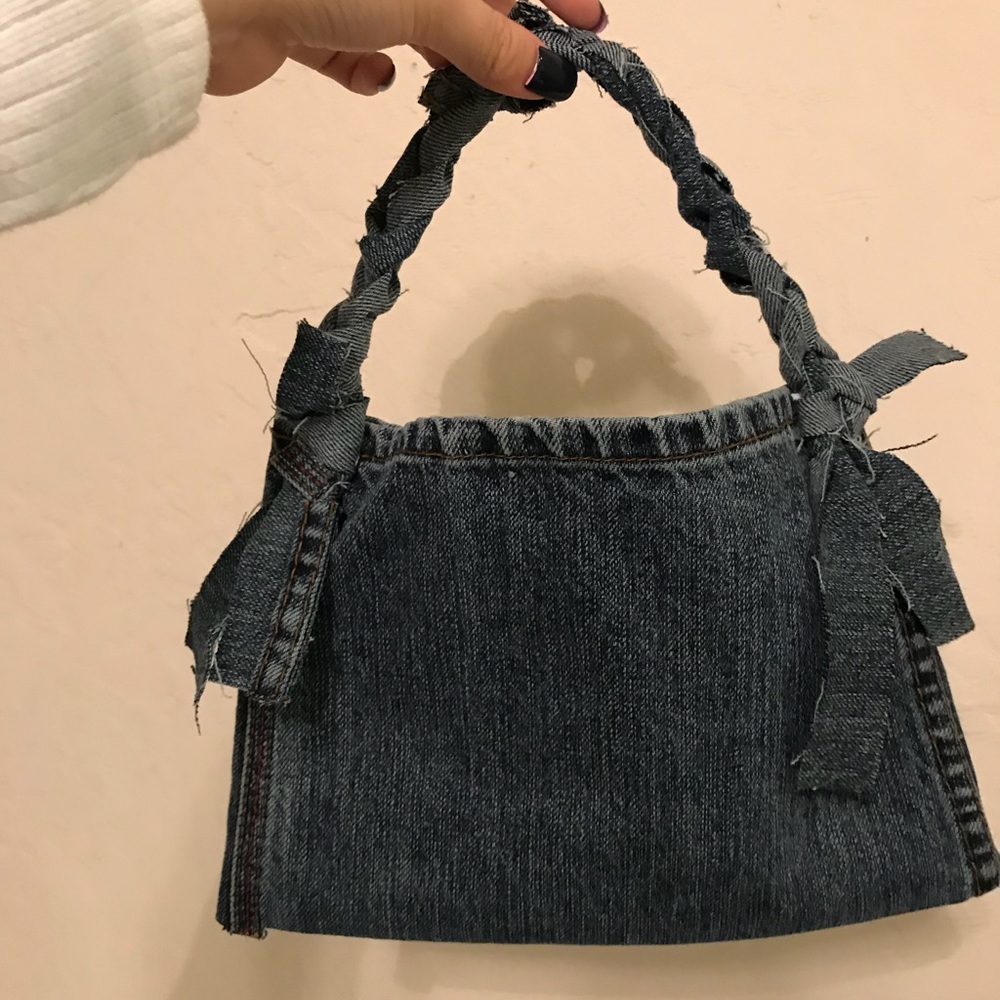 Vintage Denim Shoulder Bag